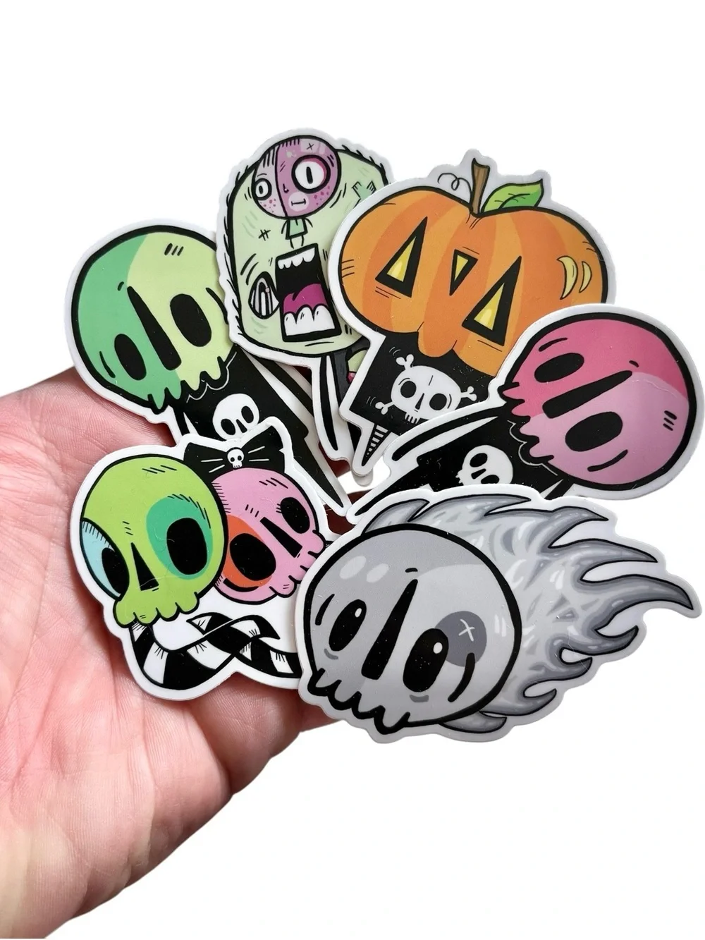 6pk Halloween Vinyl Stickers